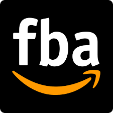 The letters "fba" in lower case, above the Amazon orange arrow on a black background.